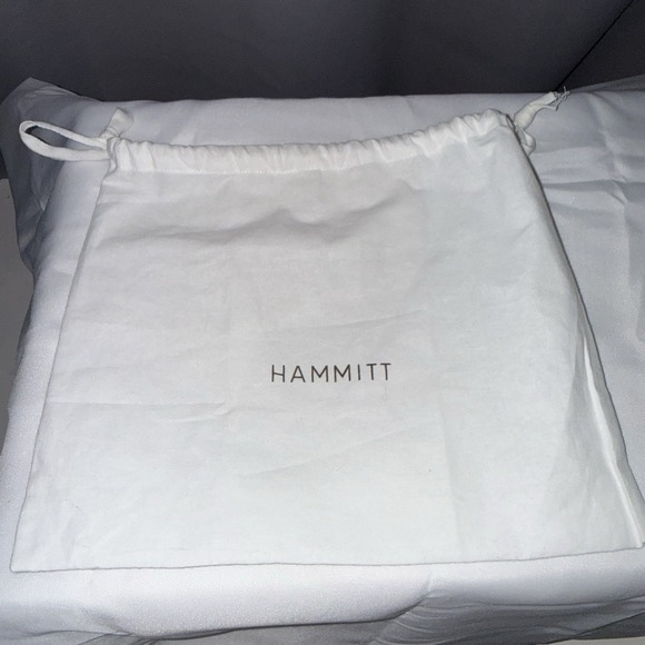 Hammitt VIP Sml Black Brushed Gold Red Zip Leather Clutch Crossbody Bag Purse - Picture 15 of 16